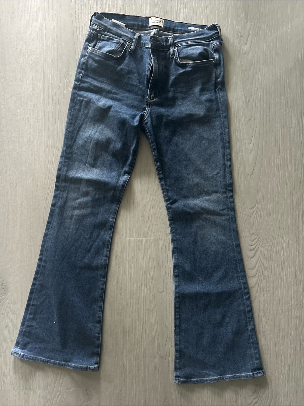 Citizens of Humanity Blue Denim Flare Jeans
